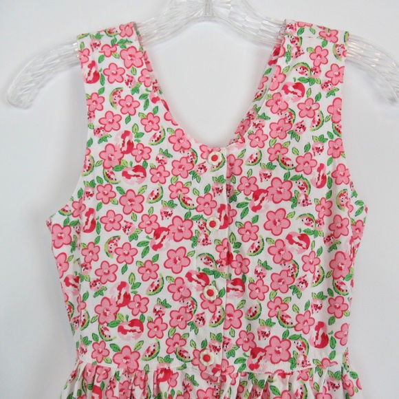 Basic Editions Floral & Watermelon Romper 10/12 - Picture 3 of 12